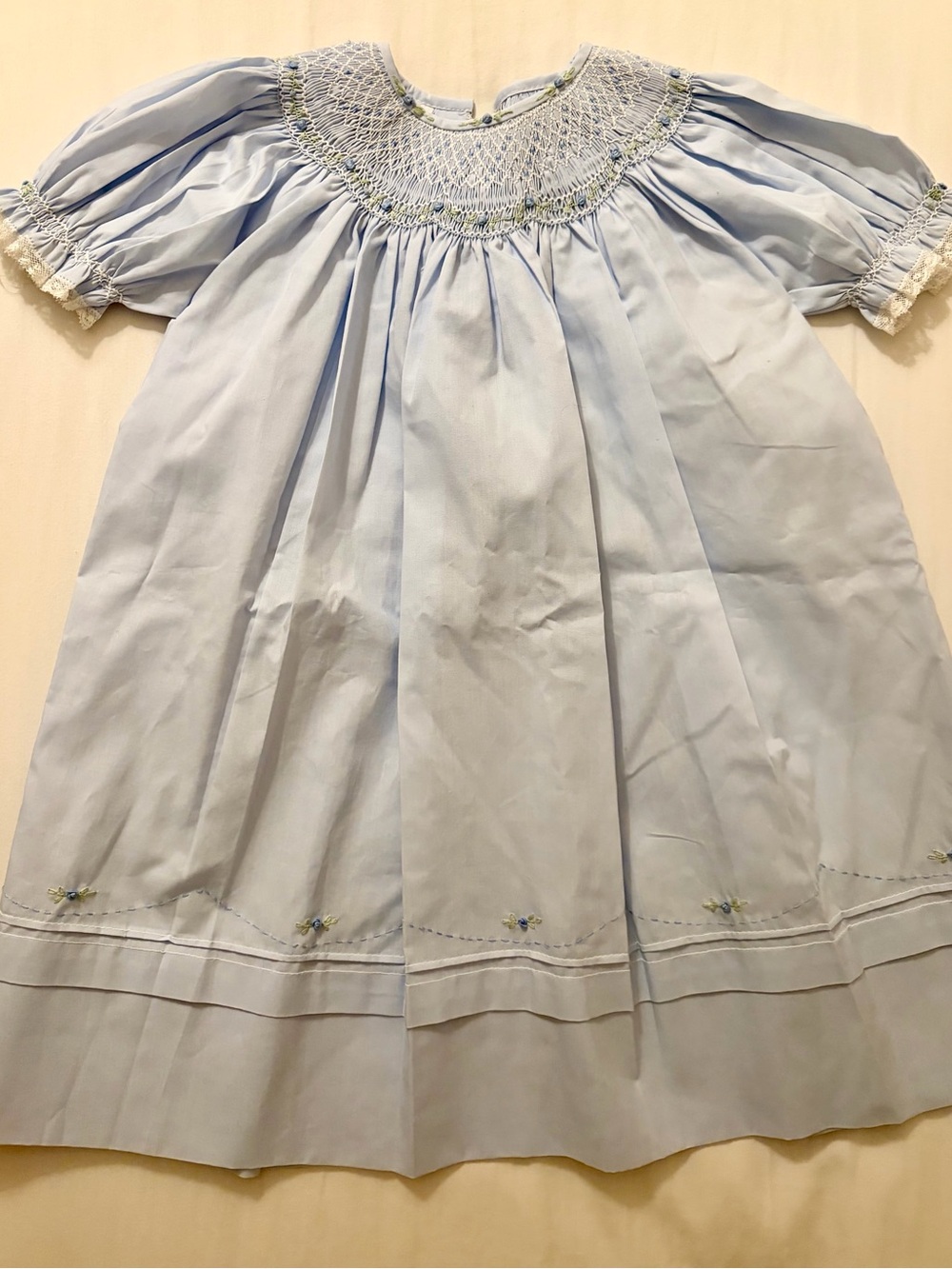 Feltman Brothers Classic Light Blue Smocked Girls' Dress